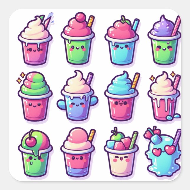 Sticker Carré Slushies (Devant)