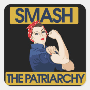 Sticker Carré Smash le patriarcat