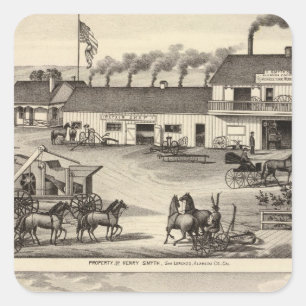 Sticker Carré Smyth, propriétés Adams