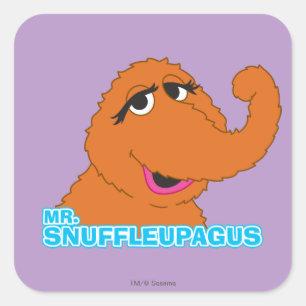 Sticker Carré Snuffleupagus détendu