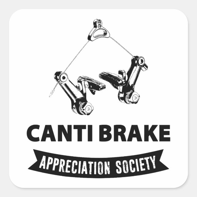 Sticker Carré Société d'appréciation des freins Canti (Devant)
