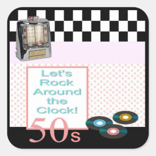 Sticker Carré Sock Hop