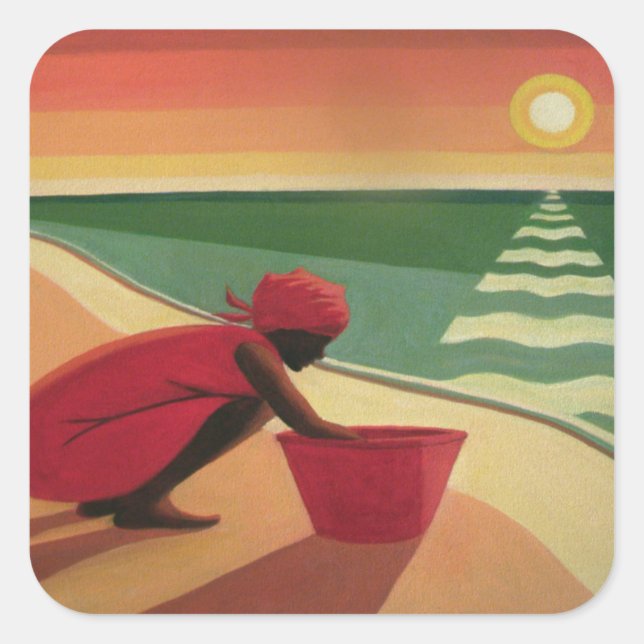 Sticker Carré Soirée calme 2003 (Devant)