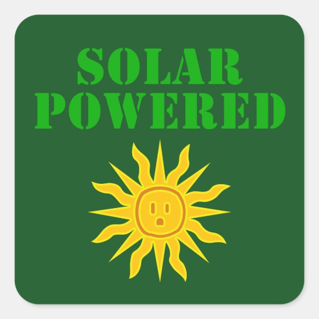 Sticker Carré Solaire alimenté (Devant)