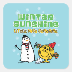 Sticker Carré Soleil hivernal