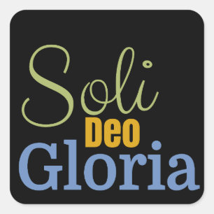Sticker Carré Soli Deo Gloria
