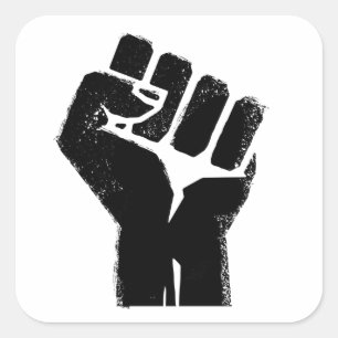 Sticker Carré Solidarité raciale