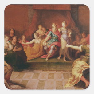 Sticker Carré Solomon et ses femmes