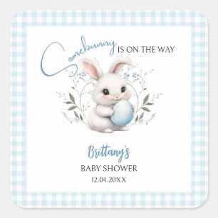 Sticker Carré Somebunny est sur le Baby shower de Pâques de Way 
