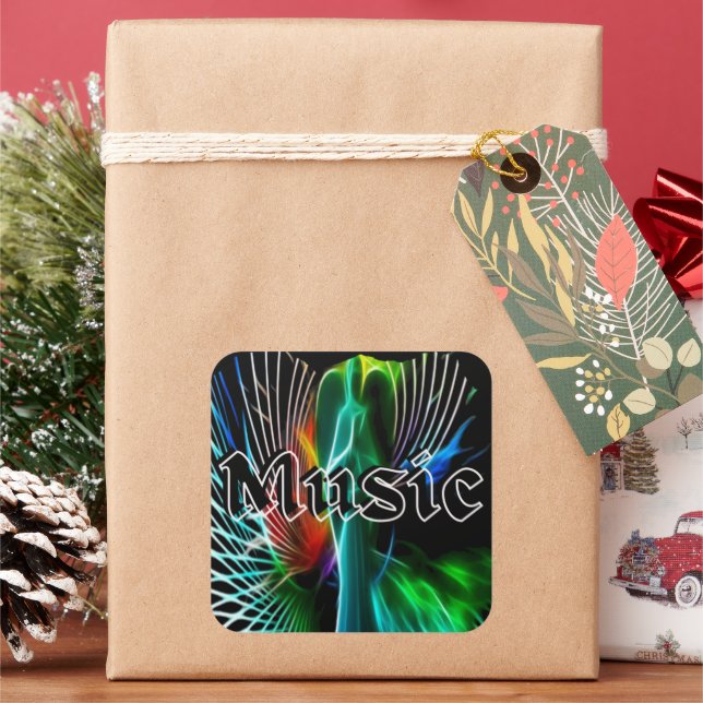 Sticker Carré Son rustique (vacances)