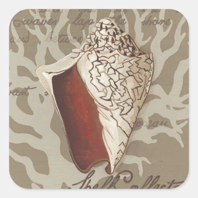 Sticker Carré Sonnet maritime IV (Devant)