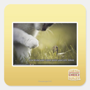 Sticker Carré Sort malheureux sur vous-même