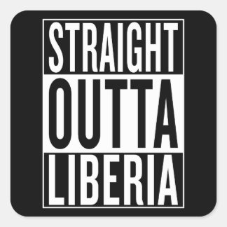 Sticker Carré sortie directe du Liberia