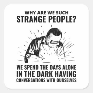 Sticker Carré Souder soudure soudure métal ferronnier