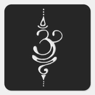 Sticker Carré Souffle d'argent