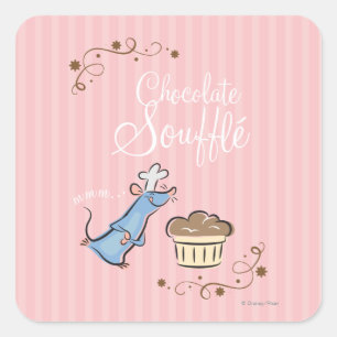 Sticker Carré Souffle de chocolat