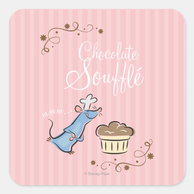Sticker Carré Souffle de chocolat (Devant)