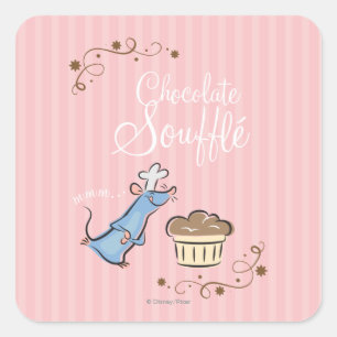 Sticker Carré Souffle de chocolat