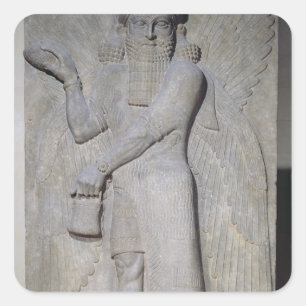 Sticker Carré Soulagement dépeignant un génie à ailes