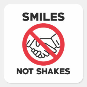 Sticker Carré Sourires pas trembler