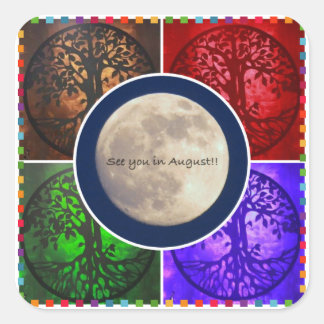 Sticker Carré Sous Août Ciel...