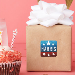 Sticker Carré Soutenez Kamala Harris 2024 Progrès et unité