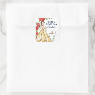 Sticker Carré Soyez Notre Invité Belle Anniversaire