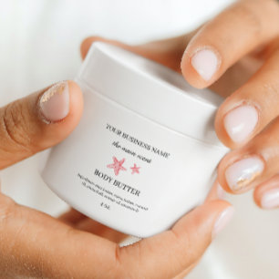 Sticker Carré Spa côtier emballage cosmétique de beurre