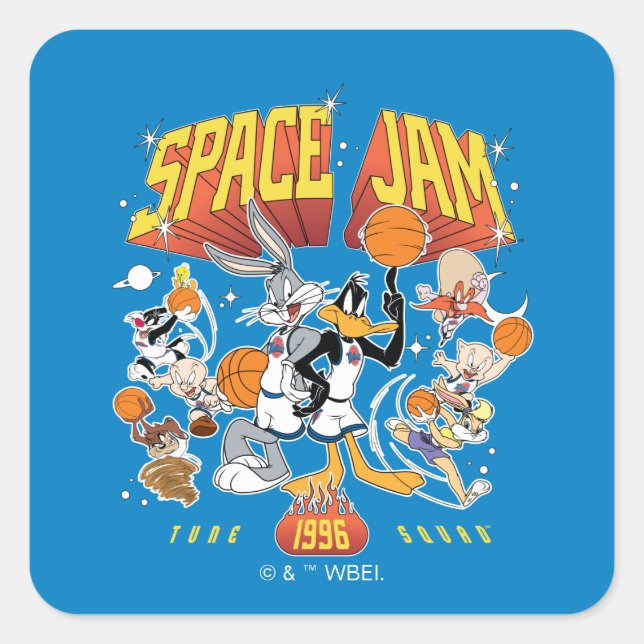 Sticker Carré SPACE JAM™ TUNE SQUAD™ 1996 Graphic (Devant)