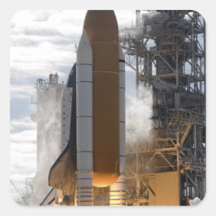 Sticker Carré Space Shuttle Atlantis lève sur 15