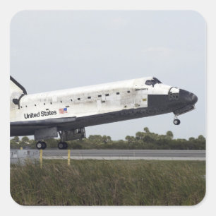 Sticker Carré Space Shuttle Discovery
