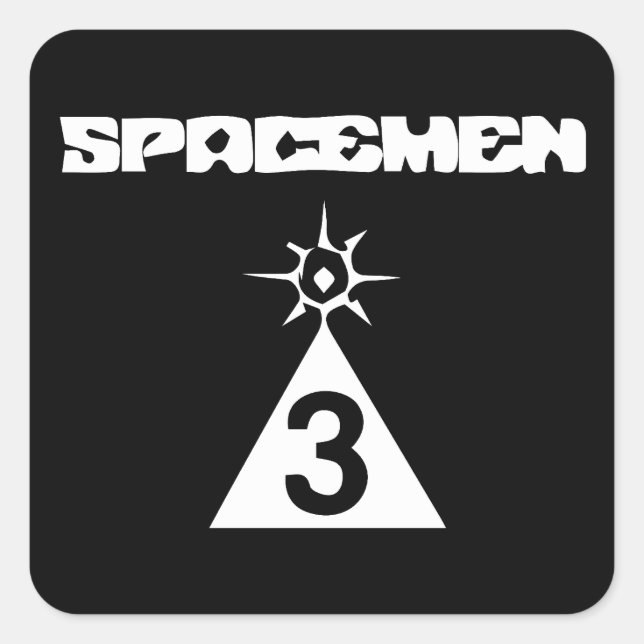 Sticker Carré Spaceman 3 (Devant)