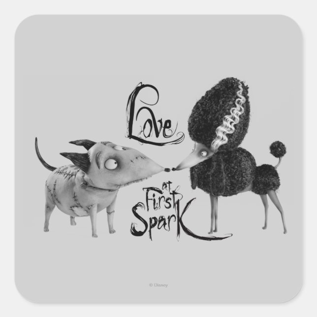 Sticker Carré Sparky et Persephone : L'amour à la première étinc (Devant)