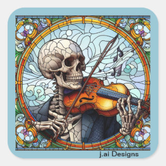 Sticker Carré Spectral Fiddler
