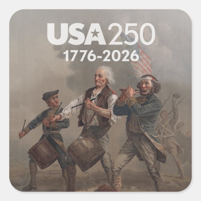 Sticker Carré Spirit of 76 - America's 250th Anniversary (Devant)