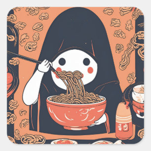 Sticker Carré Spirited Away : Sans Visage
