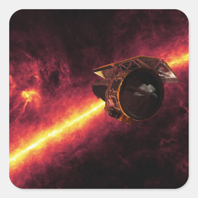 Sticker Carré Spitzer vu contre le ciel infrarouge 2 (Devant)
