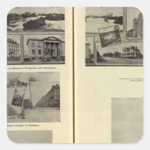 Sticker Carré Spokane