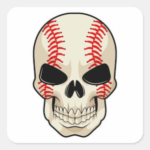 Sticker Carré Sport De Baseball