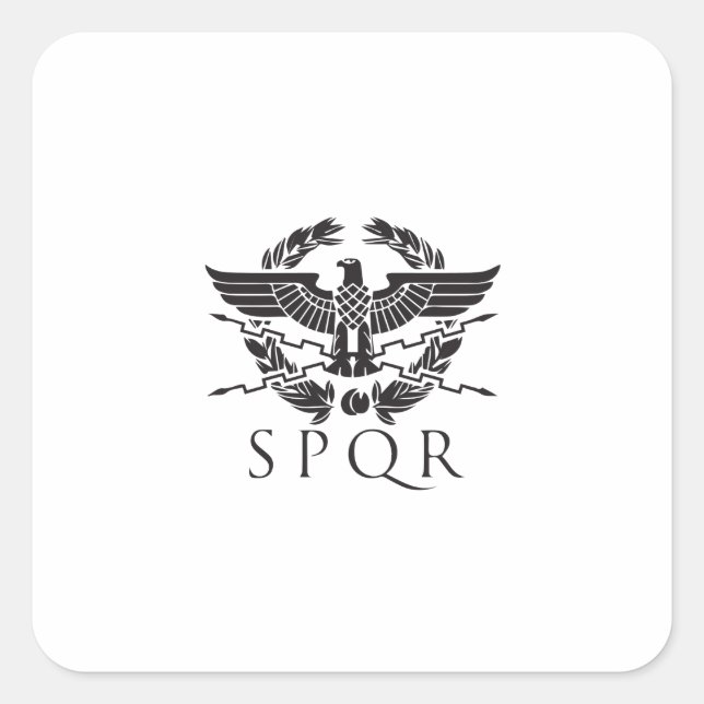 Sticker Carré spqr hemblem.ai (Devant)