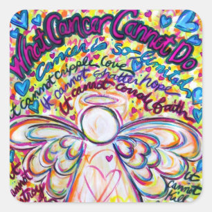 Sticker Carré Spring Angel Ce que le cancer ne peut pas faire St