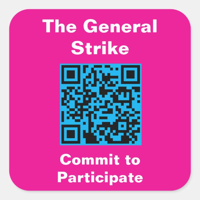 Sticker Carré Square, 3 inch stickers, six to a sheet (Devant)