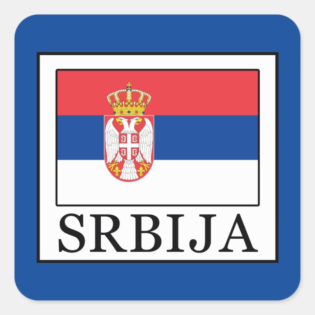 Sticker Carré Srbija (Devant)
