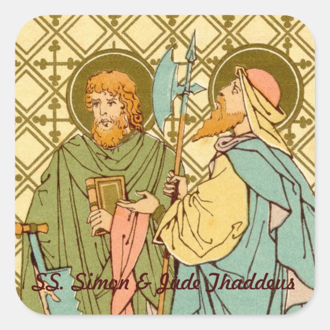 Sticker Carré SS. Simon et Jude Thaddeus (RLS 16) (Devant)