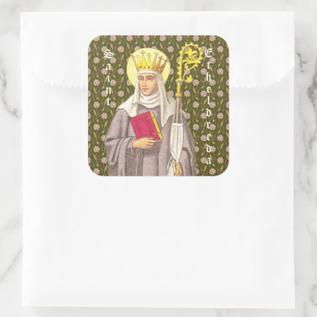 Sticker Carré St. Etheldreda (Audrey) (P 003) (Sac)