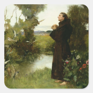 Sticker Carré St Francis, 1898 (huile sur la toile)