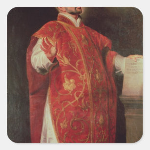 Sticker Carré St Ignatius de la fondatrice de Loyola des