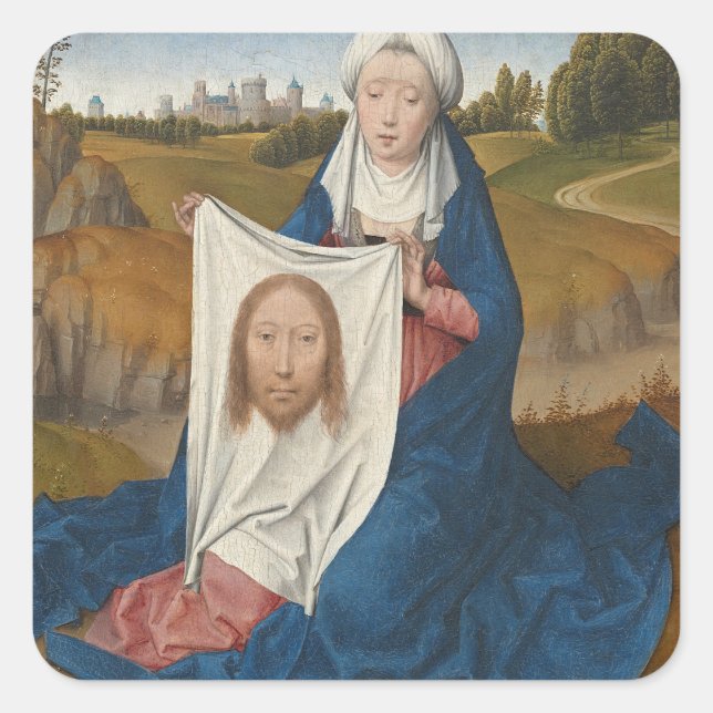 Sticker Carré St. Veronica, c.1470-1475 (huile sur panneau) (Devant)