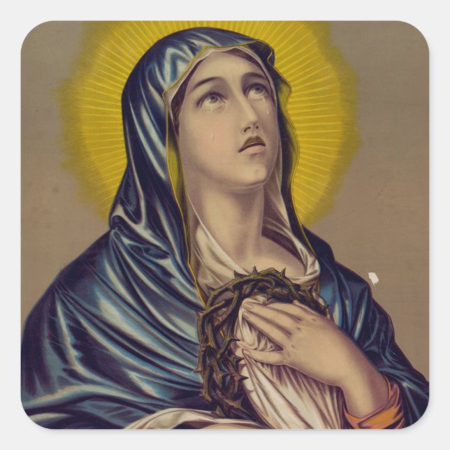 Sticker Carré Stabat Mater Notre Dame des Douleurs (Devant)