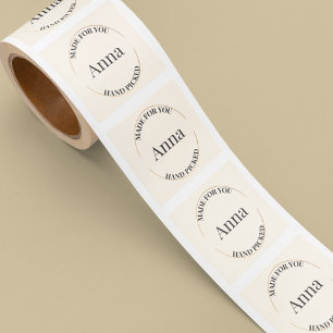 Sticker Carré Stampé et centré